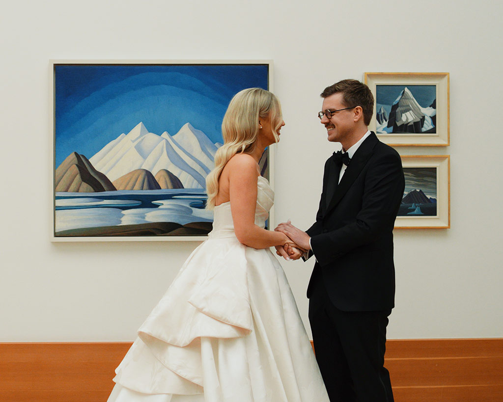 Ashley and Peter at their Art Gallery of Ontario wedding reception