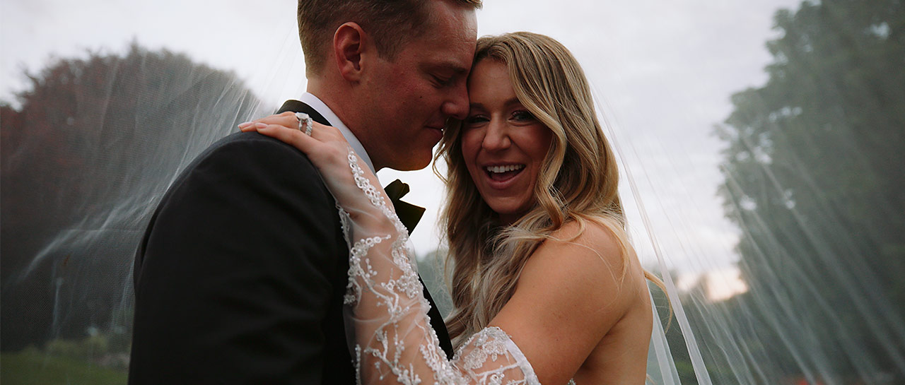 Nikki and Dave at their private estate wedding on the family horse farm